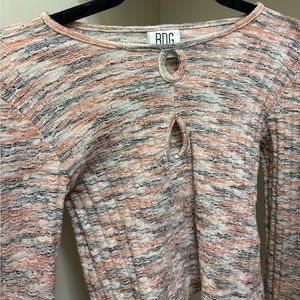 Multi Colored Cropped Long Sleeve